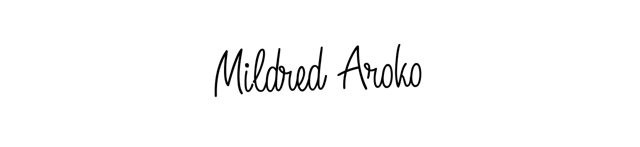 Make a beautiful signature design for name Mildred Aroko. Use this online signature maker to create a handwritten signature for free. Mildred Aroko signature style 5 images and pictures png