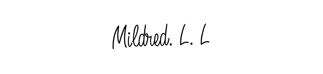 This is the best signature style for the Mildred. L. L name. Also you like these signature font (Angelique-Rose-font-FFP). Mix name signature. Mildred. L. L signature style 5 images and pictures png