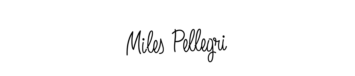 How to make Miles Pellegri name signature. Use Angelique-Rose-font-FFP style for creating short signs online. This is the latest handwritten sign. Miles Pellegri signature style 5 images and pictures png