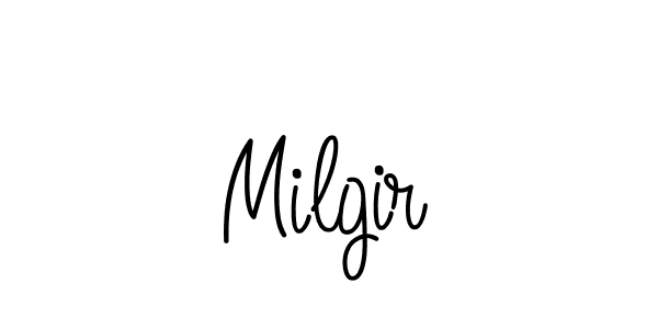 Milgir stylish signature style. Best Handwritten Sign (Angelique-Rose-font-FFP) for my name. Handwritten Signature Collection Ideas for my name Milgir. Milgir signature style 5 images and pictures png