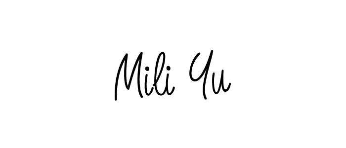 Also You can easily find your signature by using the search form. We will create Mili Yu name handwritten signature images for you free of cost using Angelique-Rose-font-FFP sign style. Mili Yu signature style 5 images and pictures png