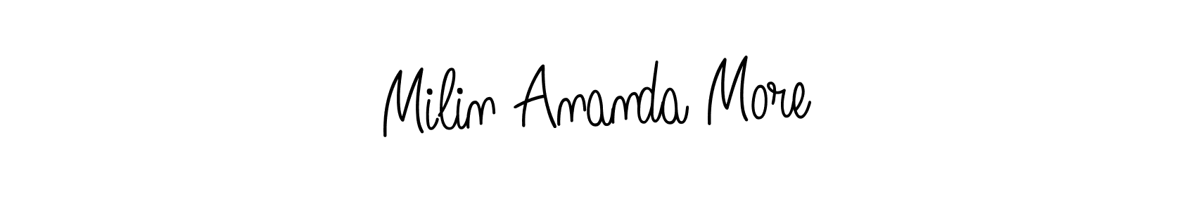 Make a beautiful signature design for name Milin Ananda More. Use this online signature maker to create a handwritten signature for free. Milin Ananda More signature style 5 images and pictures png