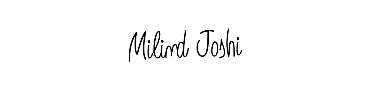 Make a beautiful signature design for name Milind Joshi. Use this online signature maker to create a handwritten signature for free. Milind Joshi signature style 5 images and pictures png