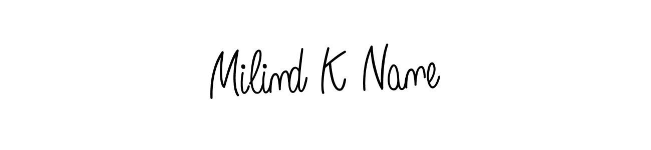 Here are the top 10 professional signature styles for the name Milind K Nane. These are the best autograph styles you can use for your name. Milind K Nane signature style 5 images and pictures png
