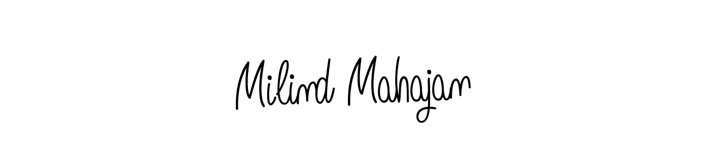 You can use this online signature creator to create a handwritten signature for the name Milind Mahajan. This is the best online autograph maker. Milind Mahajan signature style 5 images and pictures png