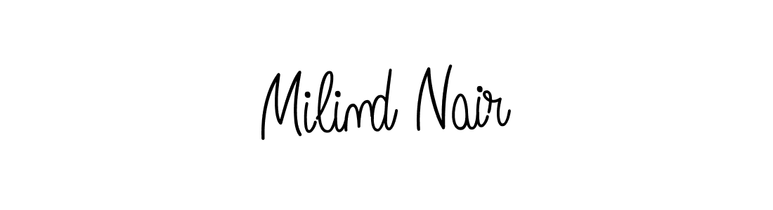 This is the best signature style for the Milind Nair name. Also you like these signature font (Angelique-Rose-font-FFP). Mix name signature. Milind Nair signature style 5 images and pictures png