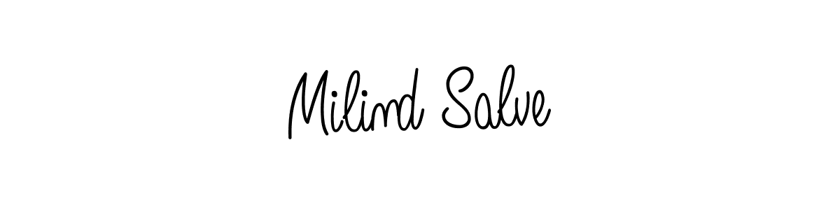 if you are searching for the best signature style for your name Milind Salve. so please give up your signature search. here we have designed multiple signature styles  using Angelique-Rose-font-FFP. Milind Salve signature style 5 images and pictures png