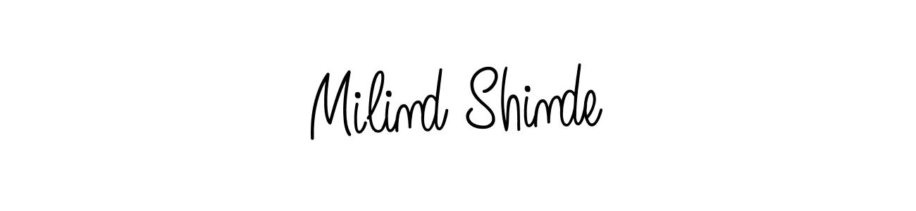 Make a short Milind Shinde signature style. Manage your documents anywhere anytime using Angelique-Rose-font-FFP. Create and add eSignatures, submit forms, share and send files easily. Milind Shinde signature style 5 images and pictures png