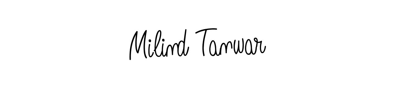How to Draw Milind Tanwar signature style? Angelique-Rose-font-FFP is a latest design signature styles for name Milind Tanwar. Milind Tanwar signature style 5 images and pictures png