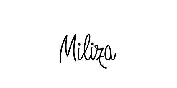 It looks lik you need a new signature style for name Miliza. Design unique handwritten (Angelique-Rose-font-FFP) signature with our free signature maker in just a few clicks. Miliza signature style 5 images and pictures png