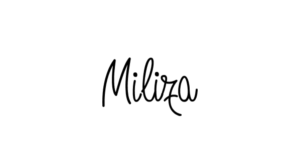 You can use this online signature creator to create a handwritten signature for the name Miliza. This is the best online autograph maker. Miliza signature style 5 images and pictures png