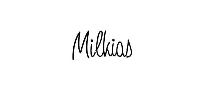 It looks lik you need a new signature style for name Milkias. Design unique handwritten (Angelique-Rose-font-FFP) signature with our free signature maker in just a few clicks. Milkias signature style 5 images and pictures png