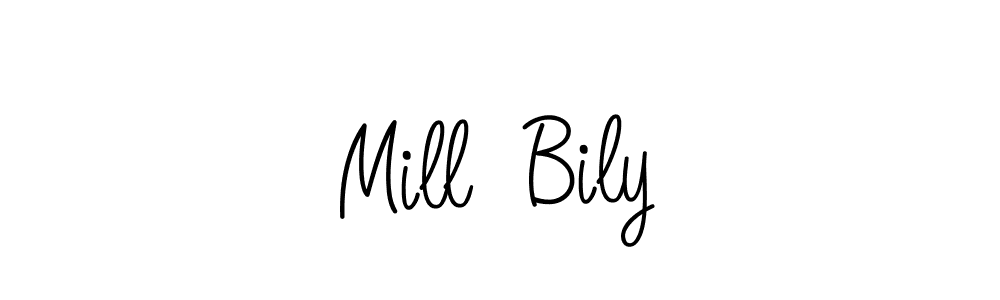 if you are searching for the best signature style for your name Mill  Bily. so please give up your signature search. here we have designed multiple signature styles  using Angelique-Rose-font-FFP. Mill  Bily signature style 5 images and pictures png