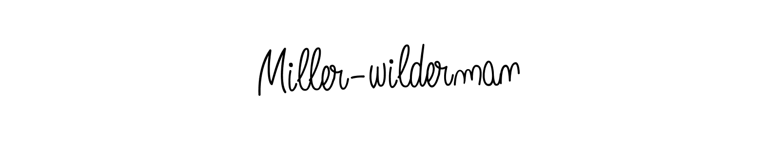 Miller-wilderman stylish signature style. Best Handwritten Sign (Angelique-Rose-font-FFP) for my name. Handwritten Signature Collection Ideas for my name Miller-wilderman. Miller-wilderman signature style 5 images and pictures png