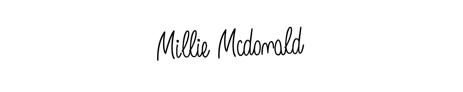 Once you've used our free online signature maker to create your best signature Angelique-Rose-font-FFP style, it's time to enjoy all of the benefits that Millie Mcdonald name signing documents. Millie Mcdonald signature style 5 images and pictures png