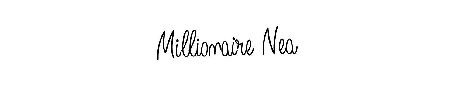 How to make Millionaire Nea signature? Angelique-Rose-font-FFP is a professional autograph style. Create handwritten signature for Millionaire Nea name. Millionaire Nea signature style 5 images and pictures png