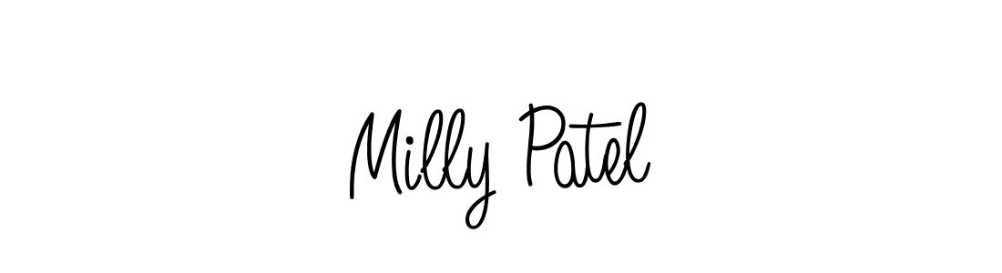 Once you've used our free online signature maker to create your best signature Angelique-Rose-font-FFP style, it's time to enjoy all of the benefits that Milly Patel name signing documents. Milly Patel signature style 5 images and pictures png