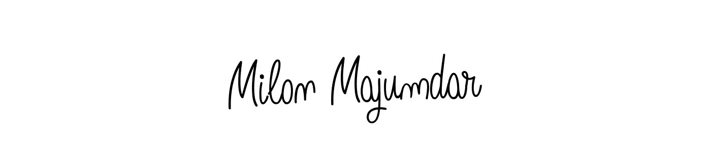 How to make Milon Majumdar signature? Angelique-Rose-font-FFP is a professional autograph style. Create handwritten signature for Milon Majumdar name. Milon Majumdar signature style 5 images and pictures png
