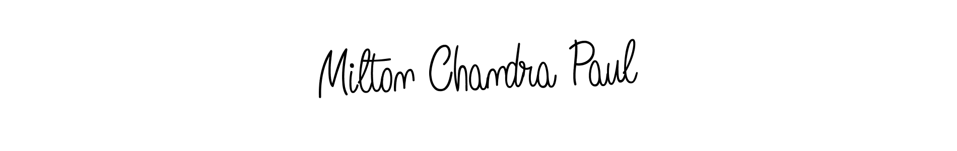The best way (Angelique-Rose-font-FFP) to make a short signature is to pick only two or three words in your name. The name Milton Chandra Paul include a total of six letters. For converting this name. Milton Chandra Paul signature style 5 images and pictures png