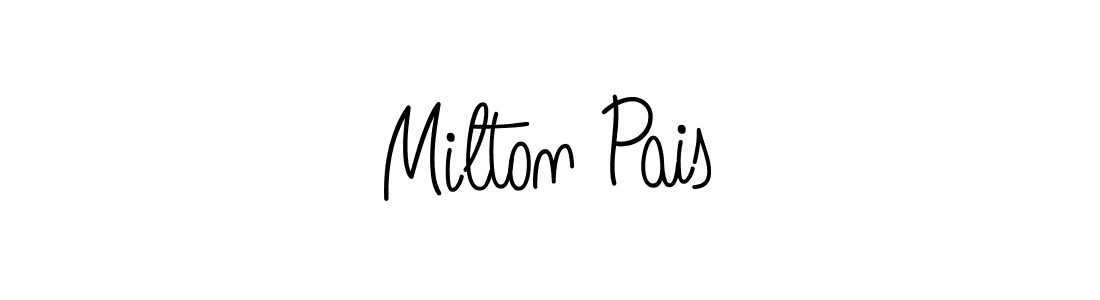 How to make Milton Pais signature? Angelique-Rose-font-FFP is a professional autograph style. Create handwritten signature for Milton Pais name. Milton Pais signature style 5 images and pictures png