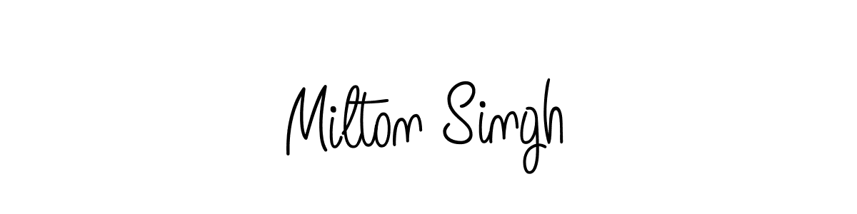This is the best signature style for the Milton Singh name. Also you like these signature font (Angelique-Rose-font-FFP). Mix name signature. Milton Singh signature style 5 images and pictures png