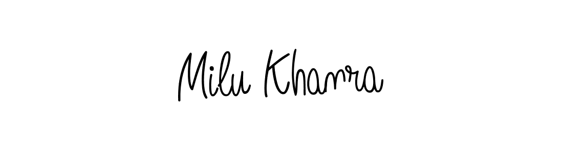 Also You can easily find your signature by using the search form. We will create Milu Khanra name handwritten signature images for you free of cost using Angelique-Rose-font-FFP sign style. Milu Khanra signature style 5 images and pictures png