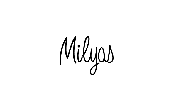 Make a short Milyas signature style. Manage your documents anywhere anytime using Angelique-Rose-font-FFP. Create and add eSignatures, submit forms, share and send files easily. Milyas signature style 5 images and pictures png