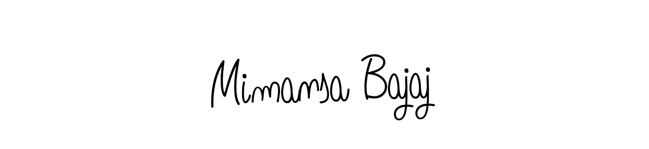 This is the best signature style for the Mimansa Bajaj name. Also you like these signature font (Angelique-Rose-font-FFP). Mix name signature. Mimansa Bajaj signature style 5 images and pictures png