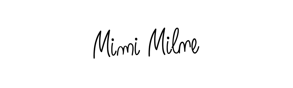 Design your own signature with our free online signature maker. With this signature software, you can create a handwritten (Angelique-Rose-font-FFP) signature for name Mimi Milne. Mimi Milne signature style 5 images and pictures png
