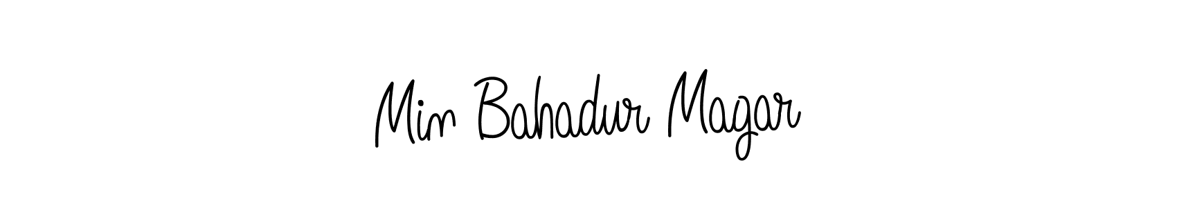 Angelique-Rose-font-FFP is a professional signature style that is perfect for those who want to add a touch of class to their signature. It is also a great choice for those who want to make their signature more unique. Get Min Bahadur Magar name to fancy signature for free. Min Bahadur Magar signature style 5 images and pictures png