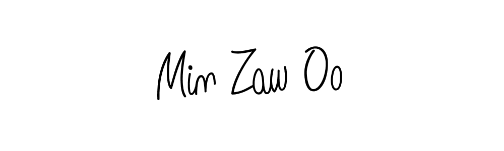 Create a beautiful signature design for name Min Zaw Oo. With this signature (Angelique-Rose-font-FFP) fonts, you can make a handwritten signature for free. Min Zaw Oo signature style 5 images and pictures png