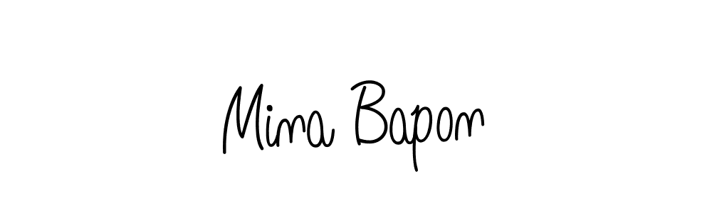 Here are the top 10 professional signature styles for the name Mina Bapon. These are the best autograph styles you can use for your name. Mina Bapon signature style 5 images and pictures png