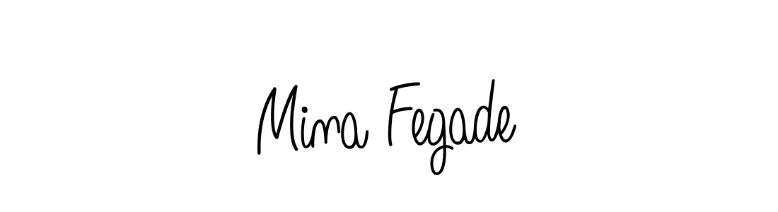 Also we have Mina Fegade name is the best signature style. Create professional handwritten signature collection using Angelique-Rose-font-FFP autograph style. Mina Fegade signature style 5 images and pictures png