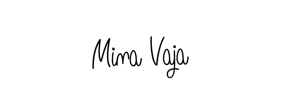 Make a beautiful signature design for name Mina Vaja. Use this online signature maker to create a handwritten signature for free. Mina Vaja signature style 5 images and pictures png