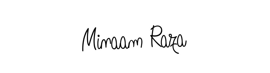 Once you've used our free online signature maker to create your best signature Angelique-Rose-font-FFP style, it's time to enjoy all of the benefits that Minaam Raza name signing documents. Minaam Raza signature style 5 images and pictures png