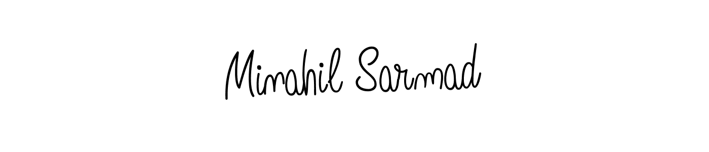 Similarly Angelique-Rose-font-FFP is the best handwritten signature design. Signature creator online .You can use it as an online autograph creator for name Minahil Sarmad. Minahil Sarmad signature style 5 images and pictures png