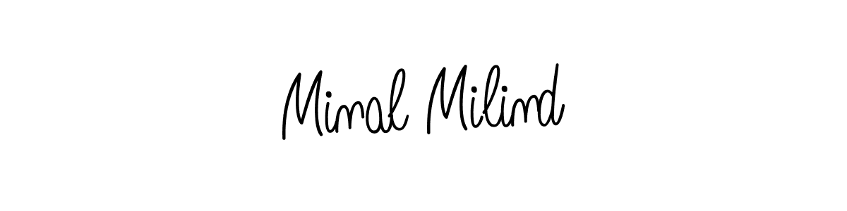 Best and Professional Signature Style for Minal Milind. Angelique-Rose-font-FFP Best Signature Style Collection. Minal Milind signature style 5 images and pictures png