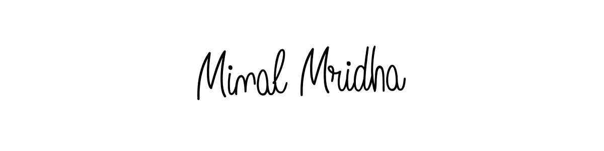 Design your own signature with our free online signature maker. With this signature software, you can create a handwritten (Angelique-Rose-font-FFP) signature for name Minal Mridha. Minal Mridha signature style 5 images and pictures png