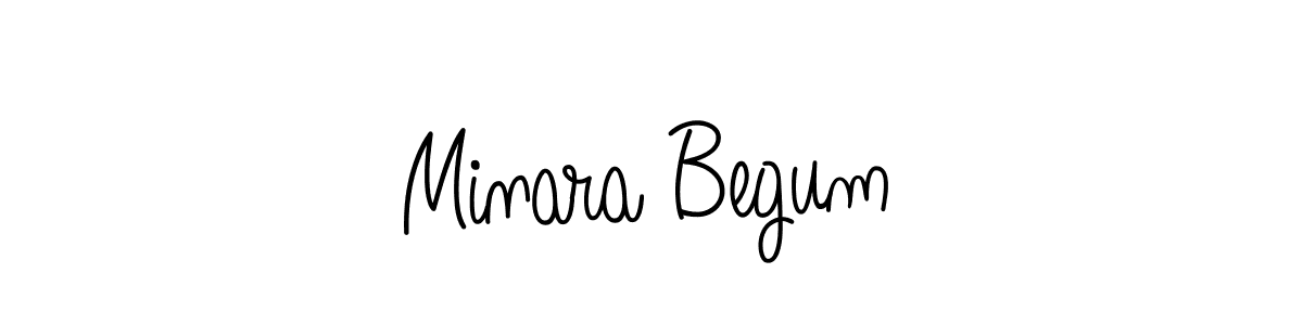 Make a short Minara Begum signature style. Manage your documents anywhere anytime using Angelique-Rose-font-FFP. Create and add eSignatures, submit forms, share and send files easily. Minara Begum signature style 5 images and pictures png