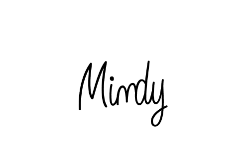 How to make Mindy name signature. Use Angelique-Rose-font-FFP style for creating short signs online. This is the latest handwritten sign. Mindy signature style 5 images and pictures png