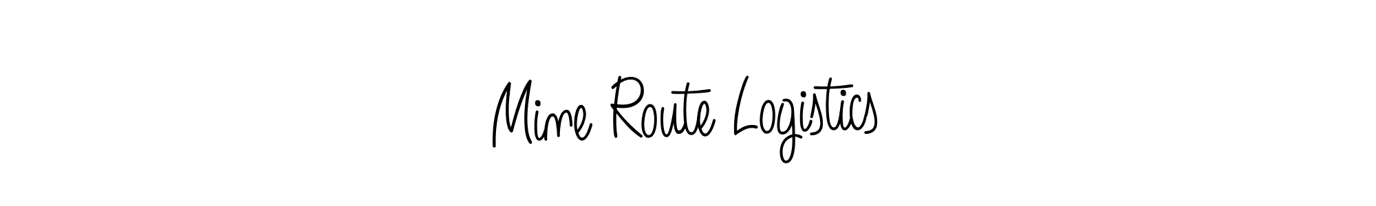 The best way (Angelique-Rose-font-FFP) to make a short signature is to pick only two or three words in your name. The name Mine Route Logistics include a total of six letters. For converting this name. Mine Route Logistics signature style 5 images and pictures png