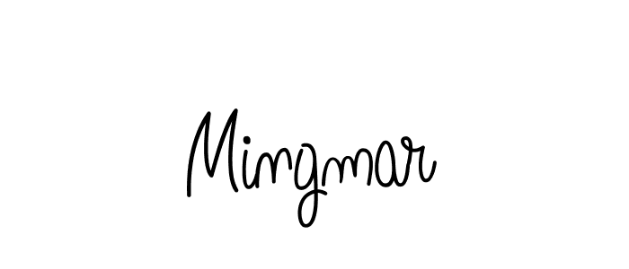 Design your own signature with our free online signature maker. With this signature software, you can create a handwritten (Angelique-Rose-font-FFP) signature for name Mingmar. Mingmar signature style 5 images and pictures png