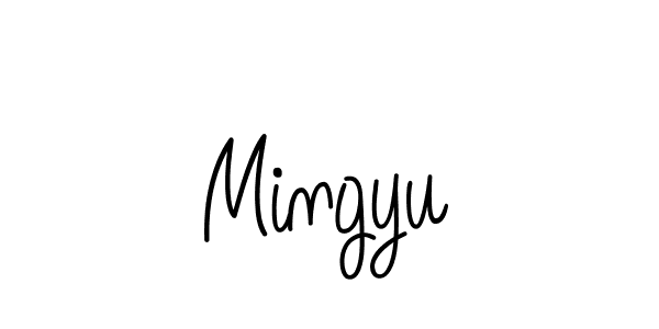 Also we have Mingyu name is the best signature style. Create professional handwritten signature collection using Angelique-Rose-font-FFP autograph style. Mingyu signature style 5 images and pictures png