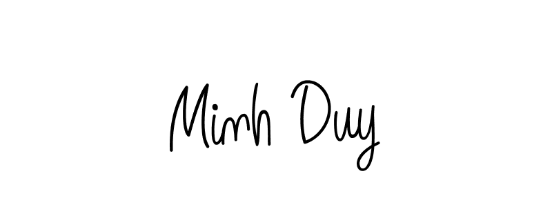 Minh Duy stylish signature style. Best Handwritten Sign (Angelique-Rose-font-FFP) for my name. Handwritten Signature Collection Ideas for my name Minh Duy. Minh Duy signature style 5 images and pictures png