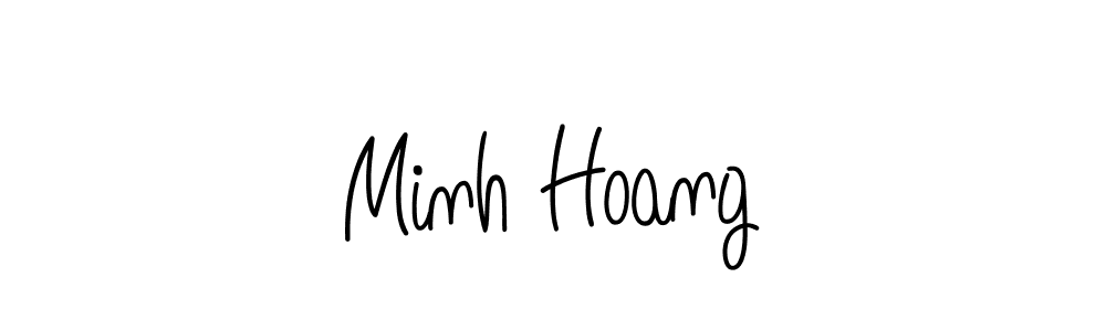 Design your own signature with our free online signature maker. With this signature software, you can create a handwritten (Angelique-Rose-font-FFP) signature for name Minh Hoang. Minh Hoang signature style 5 images and pictures png