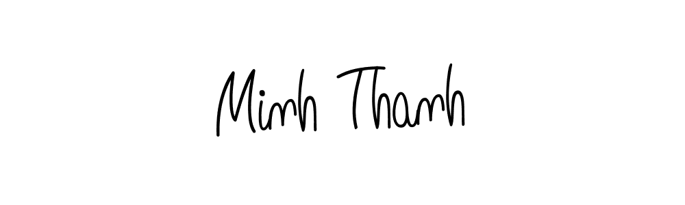 Minh Thanh stylish signature style. Best Handwritten Sign (Angelique-Rose-font-FFP) for my name. Handwritten Signature Collection Ideas for my name Minh Thanh. Minh Thanh signature style 5 images and pictures png