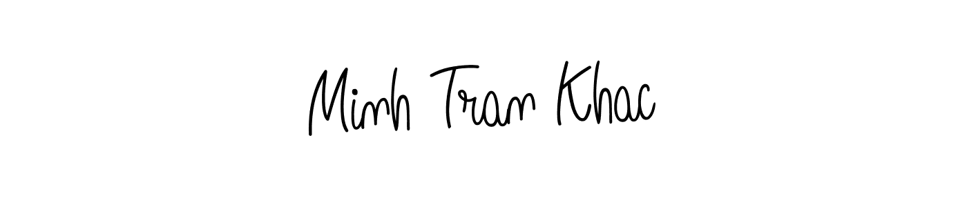 Design your own signature with our free online signature maker. With this signature software, you can create a handwritten (Angelique-Rose-font-FFP) signature for name Minh Tran Khac. Minh Tran Khac signature style 5 images and pictures png