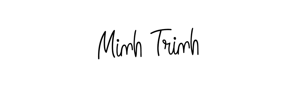 Create a beautiful signature design for name Minh Trinh. With this signature (Angelique-Rose-font-FFP) fonts, you can make a handwritten signature for free. Minh Trinh signature style 5 images and pictures png