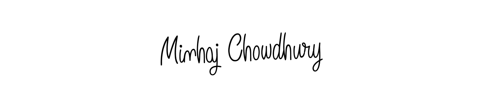 Minhaj Chowdhury stylish signature style. Best Handwritten Sign (Angelique-Rose-font-FFP) for my name. Handwritten Signature Collection Ideas for my name Minhaj Chowdhury. Minhaj Chowdhury signature style 5 images and pictures png