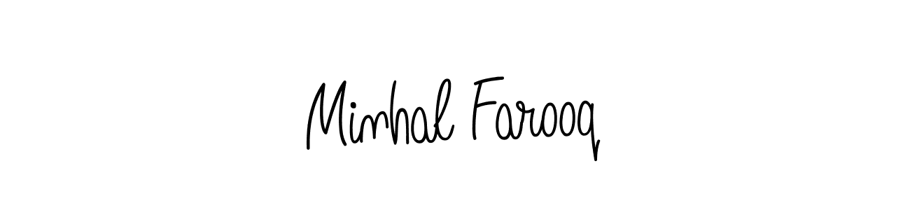 How to Draw Minhal Farooq signature style? Angelique-Rose-font-FFP is a latest design signature styles for name Minhal Farooq. Minhal Farooq signature style 5 images and pictures png